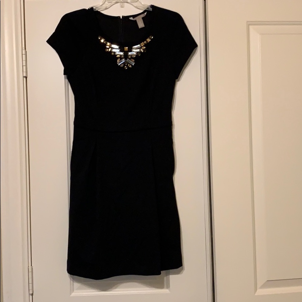Banana Republic Black Embellished Dress